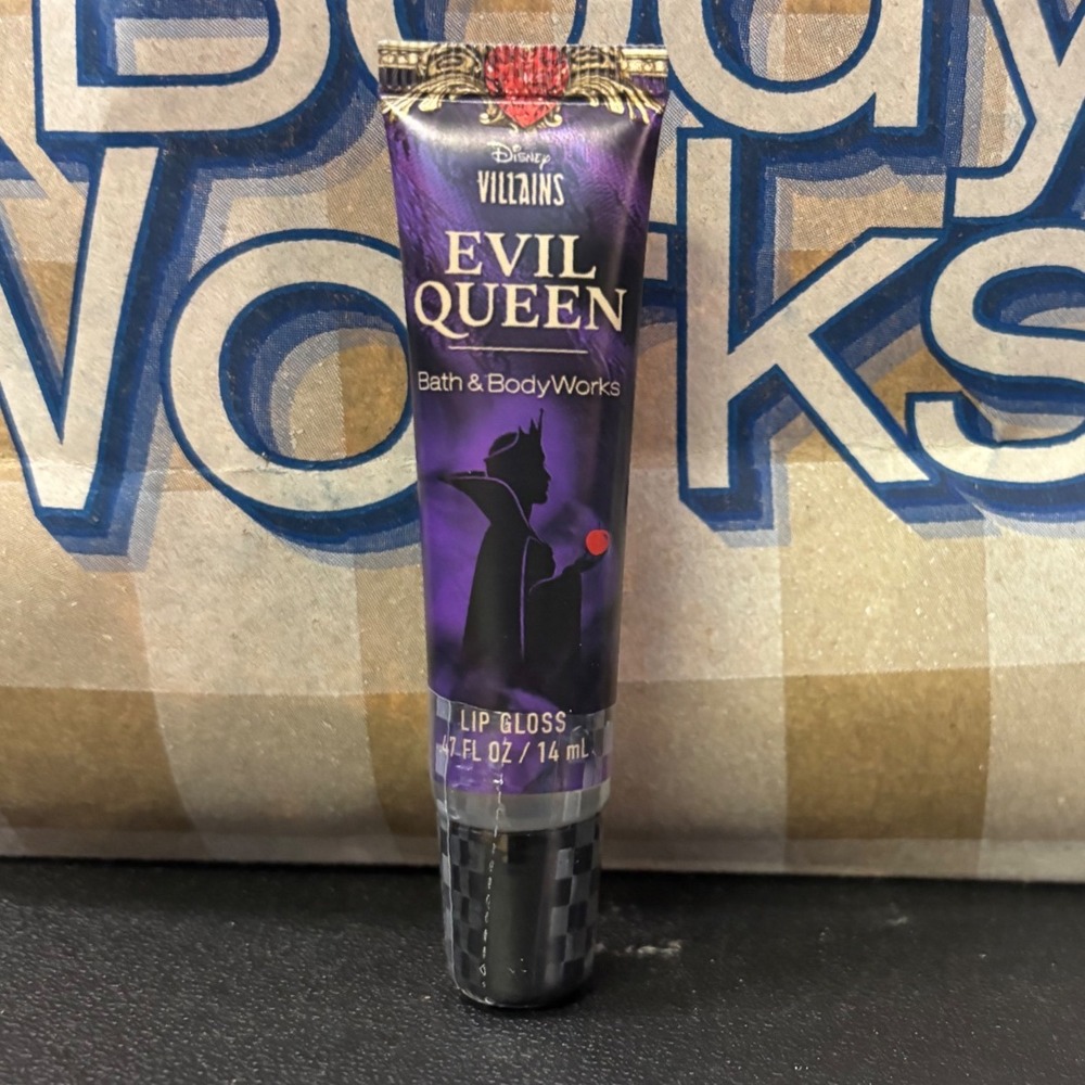 Disney Villains Evil Queen Bath & Body Works‎ Lip Gloss Purple .47 fl oz NEW